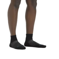 Women's Darn Tough Vermont Run 1/4 Sock -Shoe Promotion Store 1048BLACK 8 1