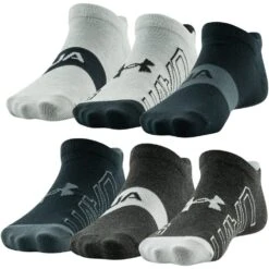 Kids Under Armour Essential Lite No Show 6 Pack -Shoe Promotion Store 1351528 008 062323173636