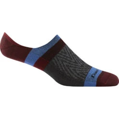 Men's Darn Tough Vermont Topless Zig Zag Nos -Shoe Promotion Store 6079BURGUNDY 1