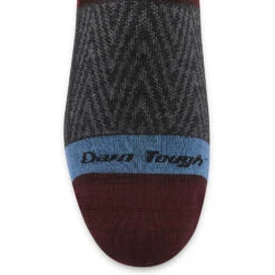 Men's Darn Tough Vermont Topless Zig Zag Nos -Shoe Promotion Store 6079BURGUNDY 5 1